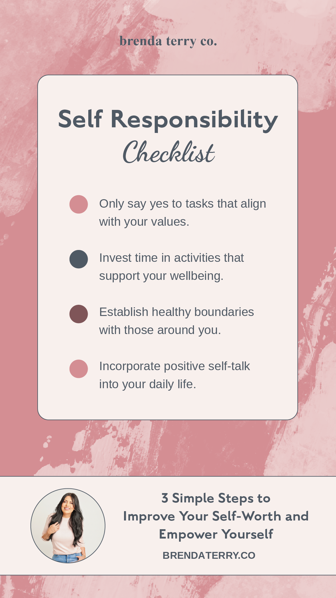 self-responsibility checklist